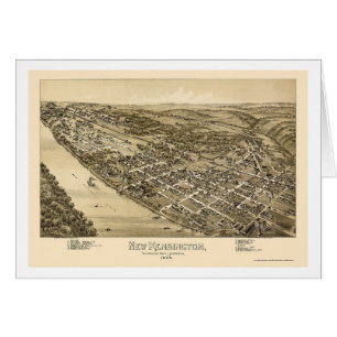 Neues Kensington, panoramische Karte PAs - 1896
