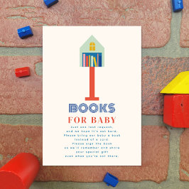 Neues Kind auf dem Block Baby Shower Book anforder Begleitkarte