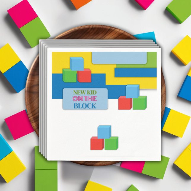 Neues Kind auf der Adoption Blockfoster Kinderdusc Serviette (Von Creator hochgeladen)