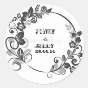 Neues klassisches Round-Sticker-Design Runder Aufkleber