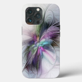 Neues Leben, buntes Abstraktes Fraktal Kunstfantas Case-Mate iPhone Hülle