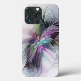 Neues Leben, buntes Abstraktes Fraktal Kunstfantas Case-Mate iPhone Hülle