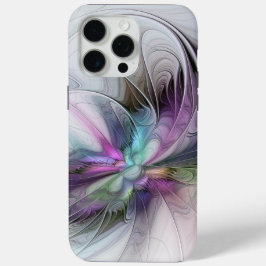 Neues Leben, buntes Abstraktes Fraktal Kunstfantas Case-Mate iPhone Hülle