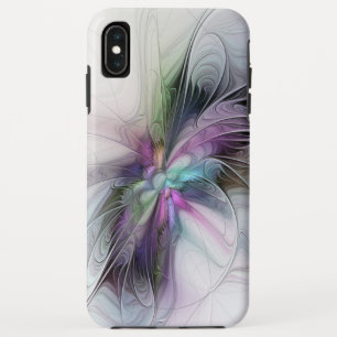 Neues Leben, buntes Abstraktes Fraktal Kunstfantas Case-Mate iPhone Hülle