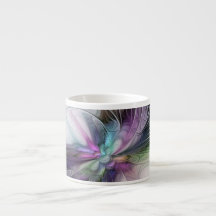 Neues Leben, buntes Abstraktes Fraktal Kunstfantas