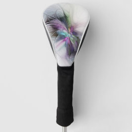Neues Leben, buntes Abstraktes Fraktal Kunstfantas Golf Headcover