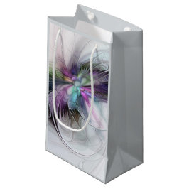 Neues Leben, buntes Abstraktes Fraktal Kunstfantas Kleine Geschenktüte