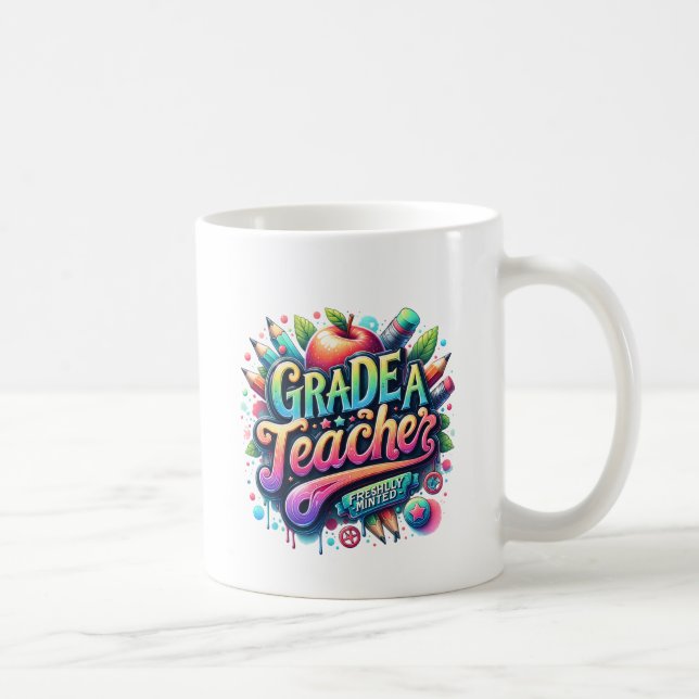 Neues Lehrer Abschluss Geschenk, Klasse ein Lehrer Kaffeetasse (Rechts)
