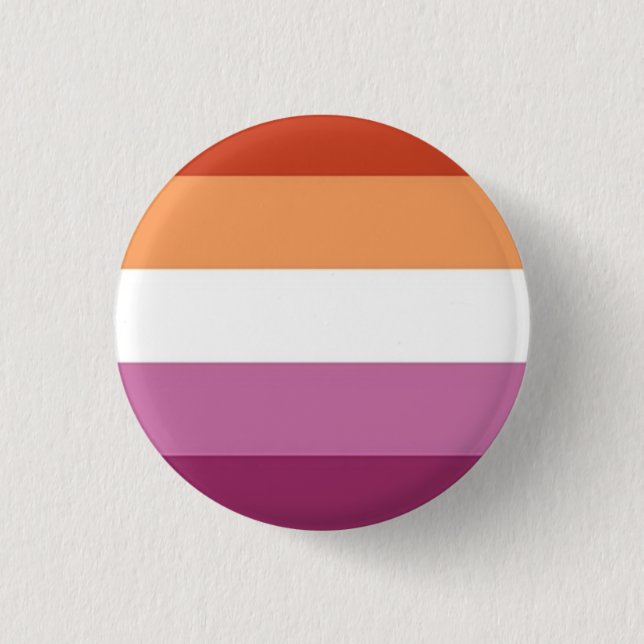 Neues lesbisches Flag-Prix-Button Button (Vorderseite)