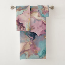 NEUES MARBLE SWIRL BADEZIMMER TOWEL SET