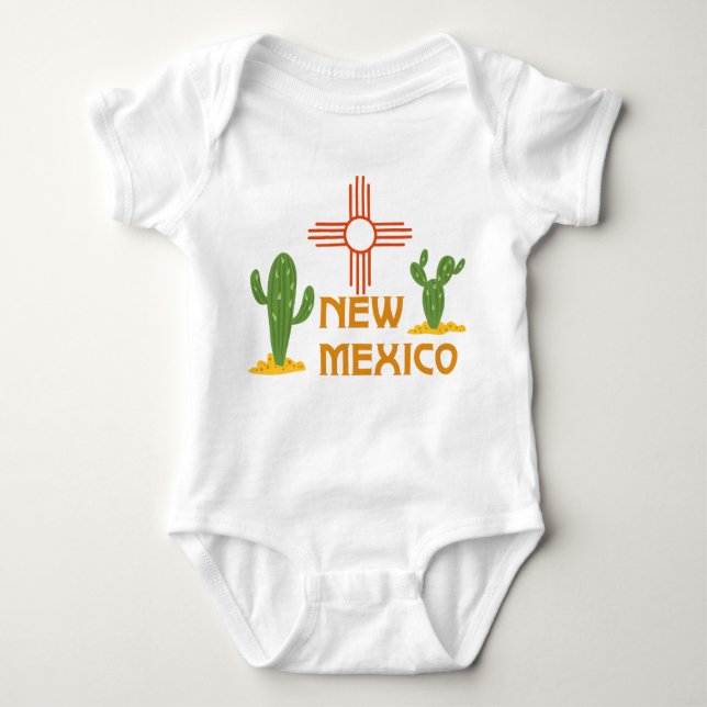 Neues Mexiko Baby Strampler (Vorderseite)