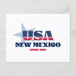 Neues Mexiko in Rot, Weiß und Blau - Postkarte