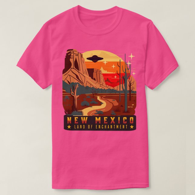 Neues Mexiko Land der Verzauberung T-Shirt (Design vorne)