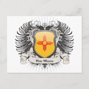 Neues Mexiko-Wappen Postkarte
