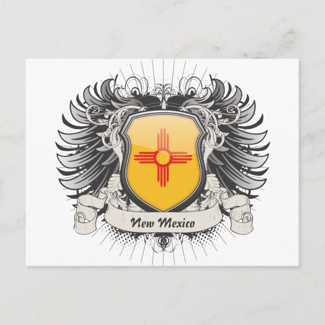 Neues Mexiko-Wappen Postkarte (Vorderseite)