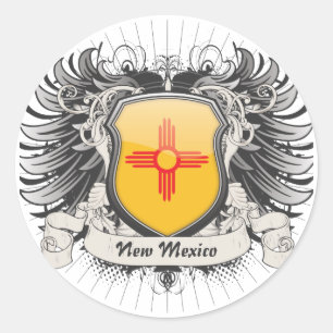 Neues Mexiko-Wappen Runder Aufkleber