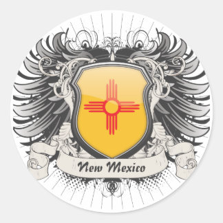 Neues Mexiko-Wappen Runder Aufkleber