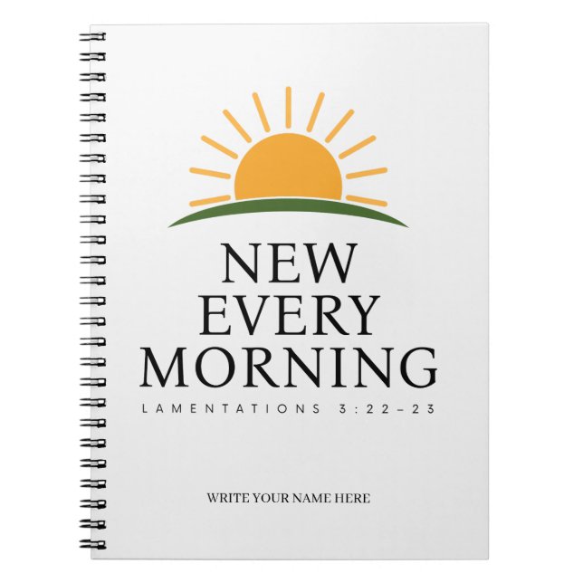 Neues Morgenjournal für Christen Notizblock (Vorderseite)