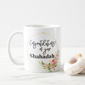 Neues Muslim kehrt Schahadah-Geschenk um Kaffeetasse
