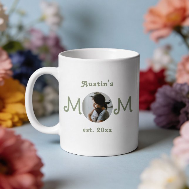 Neues-Mutter-Erstes-Muttertag-2-Foto-Tasse Kaffeetasse (Von Creator hochgeladen)