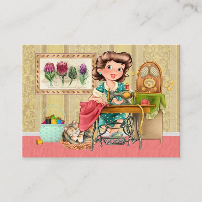 NEUES Nähen / Seamstress / Mode Visitenkarte (Vorderseite)