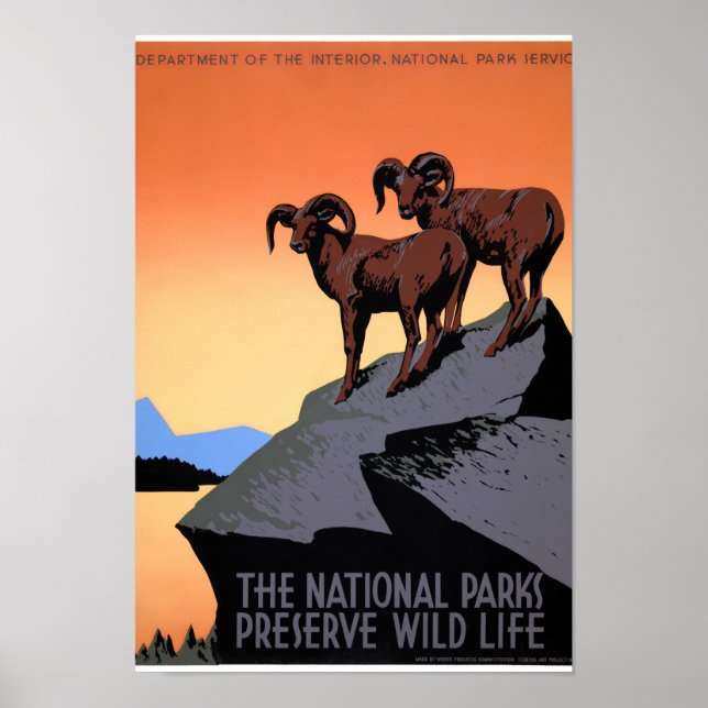 Neues Nationalparkplakat Poster (Vorne)