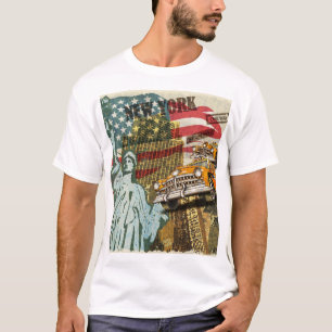 Neues New Yorker Reiseplakat im Vintage-Stil. T-Shirt