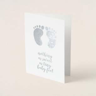 neues niedliches Zitat Silver Folienkarte