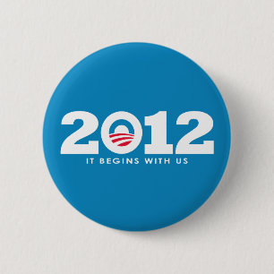 Neues Obama 2012-Logo Button