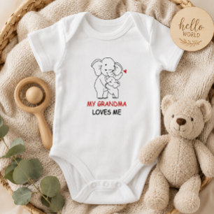 Neues Oma-Geschenk Meine Oma liebt mich Baby Strampler