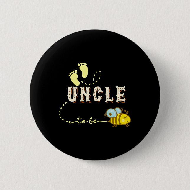Neues Onkel-Geschenk für Männer Onkel To Bee Lusti Button (Vorderseite)