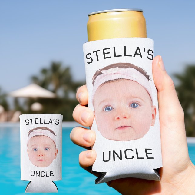 Neues Onkel-Geschenk, Geschenk für das Baby-Gesich Selters Dosenkühler (Von Creator hochgeladen)