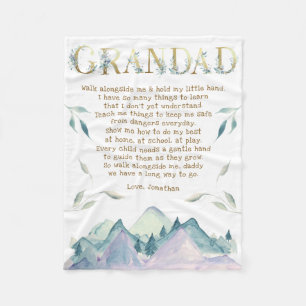 Neues Opa-Gedicht aus Grandchild Fleece Blanket