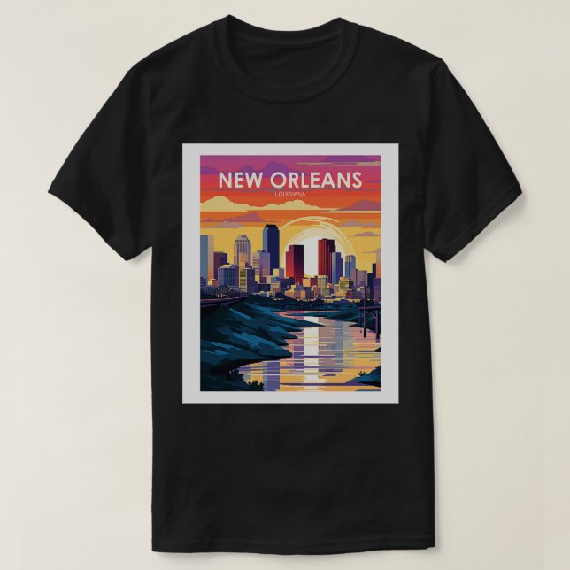 NEUES ORLEANS-Hemd - 3 T-Shirt (Design vorne)