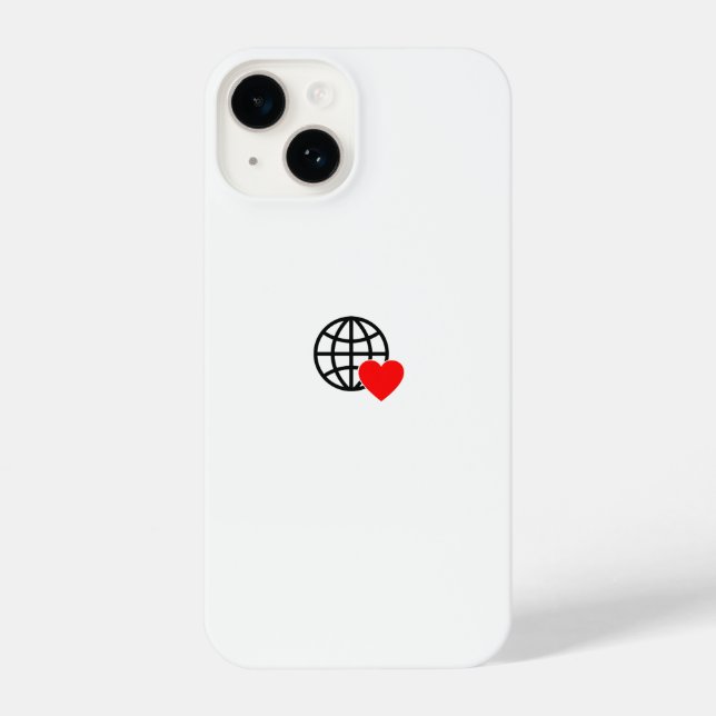 Neues personalisiertes Text-Logo iPhone 14 Hülle (Rückseite)