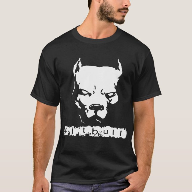 Neues Pitbull amerikanisches festgenageltes T-Shirt (Vorderseite)