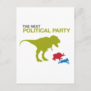 Neues politisches Party Postkarte
