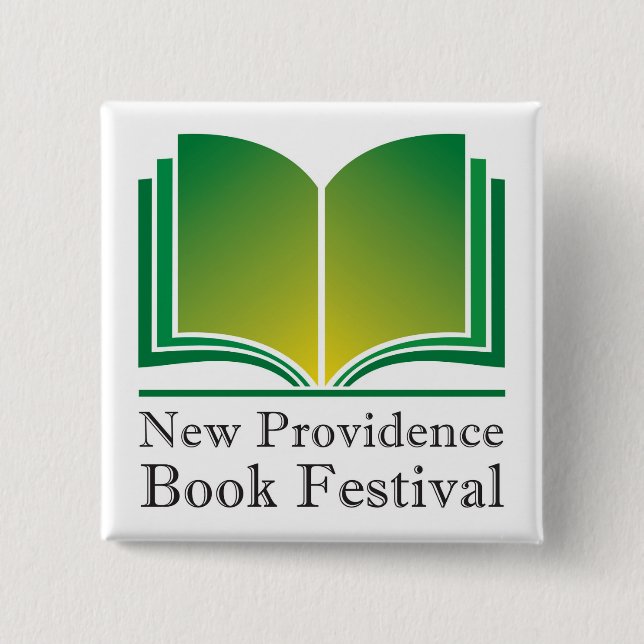 "Neues Providence-Buch-Festival-" Knopf Button (Vorderseite)