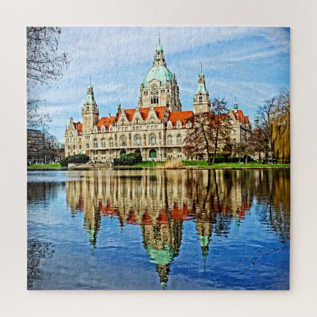 Neues Rathaus - Hannover, Deutschland - 20x20 - 67 Puzzle (Vertikal)