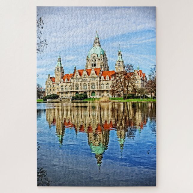 Neues Rathaus - Hannover Deutschland - 20x30 - 101 Puzzle (Vertikal)