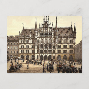Neues Rathaus, München, Bayern, Deutschland klassi Postkarte