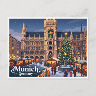 Neues Rathaus München Deutschland Postkarte