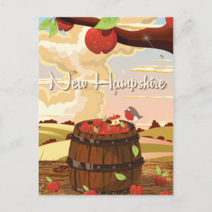 Neues Reiseplakat für Hampshire Postkarte