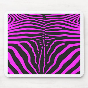 Neues rosa Schwarz Zebra Print-Zubehör - anpassen Mousepad
