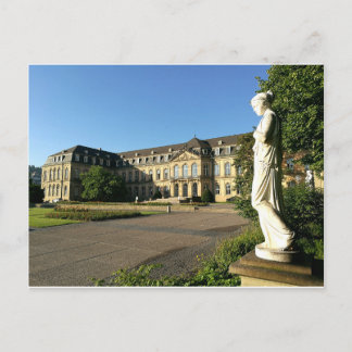 Neues Schloss Stuttgart - Seitenflügel mit Statuen Postkarte