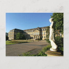 Neues Schloss Stuttgart - Seitenflügel mit Statuen Postkarte