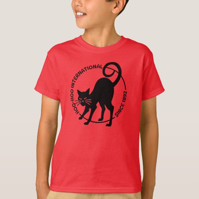 NEUES Schwarzkatzen-Design  T-Shirt (Vorderseite)