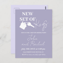 Neues Set Keys Modernes Party für die Haushaltserw Postkarte