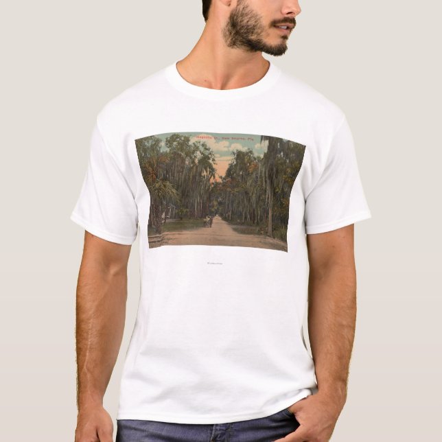 Neues Smyrna, Florida - Ansicht der Magnolie T-Shirt