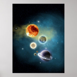 Neues Sonnensystem Poster
